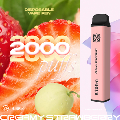 Ciggo Cube 2000 Puff Pod System Vape Pens 950mah Vape Kit 20mg Nic Salt